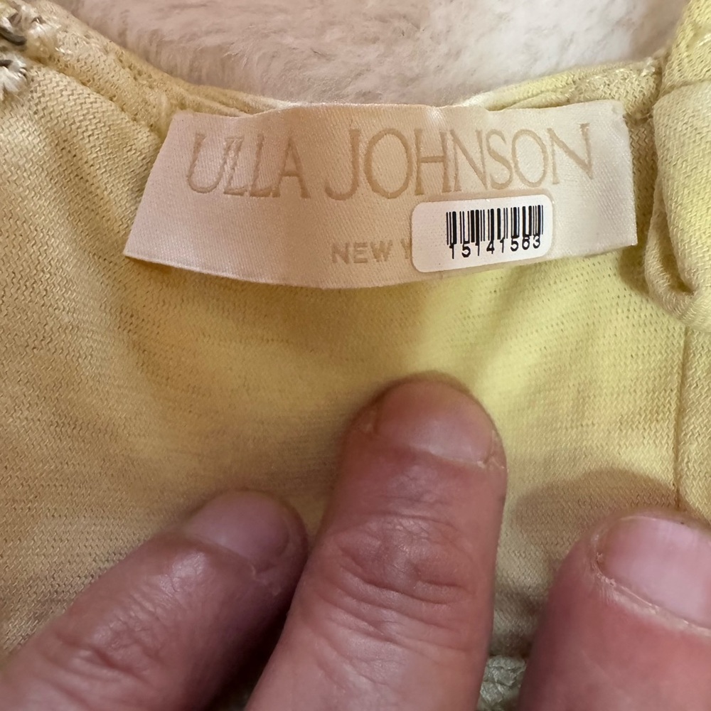 Ulla Johnson Light Yellow Midi Dress - Picture 6 of 14